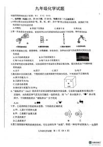 江苏省宿迁市泗洪县2023-2024学年九年级上学期11月期中化学试题