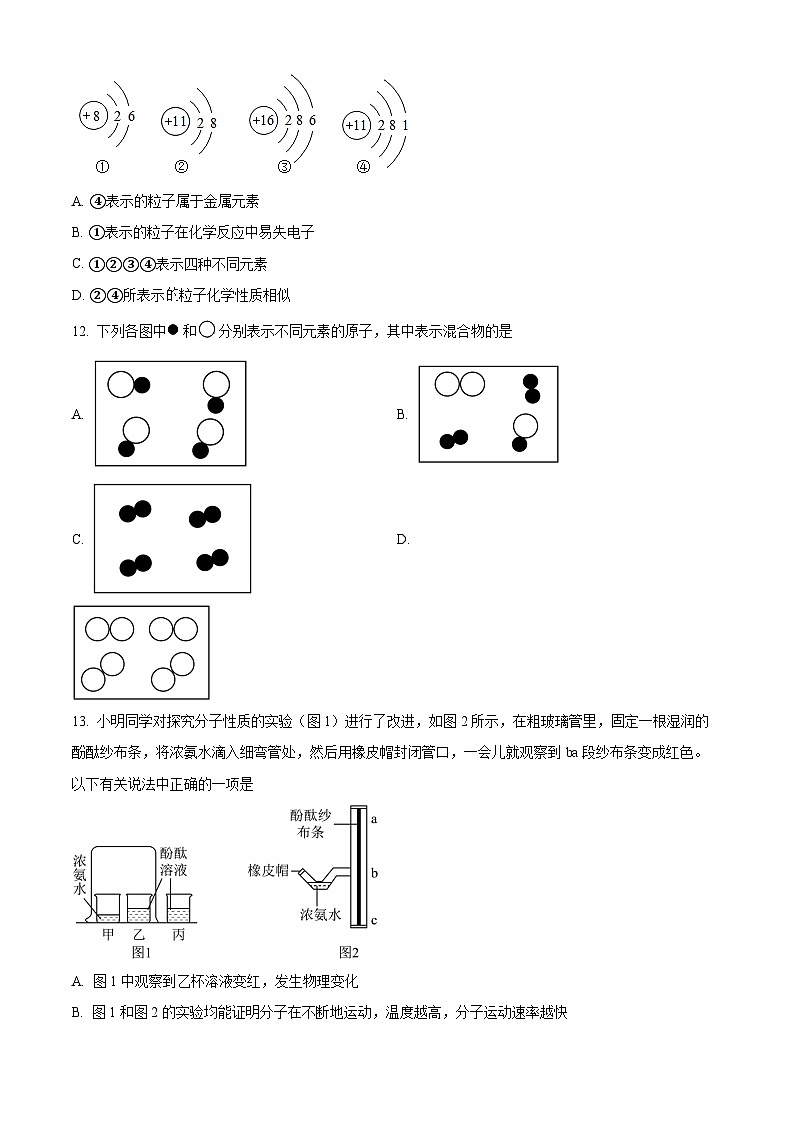 广东省江门市蓬江区省实学校2023-2024学年九年级上学期10月月考化学试题第3页