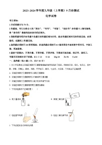 黑龙江省哈尔滨市阿城区2023-2024学年九年级上学期9月月考化学试题