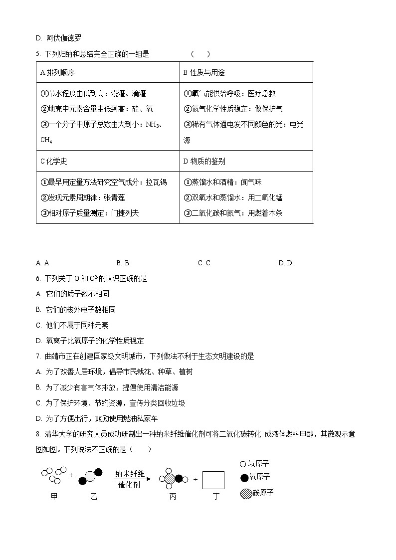 黑龙江省哈尔滨市香坊区德强中学2022-2023学年九年级上学期12月月考化学试题02