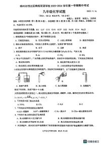 江苏省扬州市邗江区梅苑双语学校2023-2024学年九年级上学期11月期中化学试题