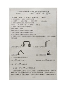 湖南省永州市冷水滩区第十六中学2023-2024学年九年级上学期期中考试化学试题