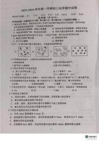 江苏省扬州市宝应县2023-2024学年九年级上学期11月期中化学试题