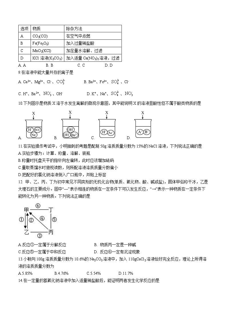 黑龙江省大庆市肇源县东部学校2023-2024学年九年级上学期期中化学试题第2页
