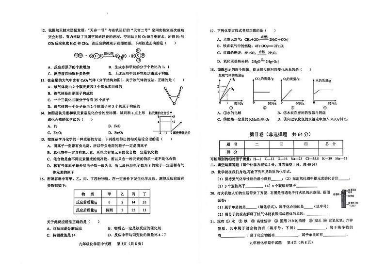 山东省临沂市临沭县第三初级中学2023-2024学年九年级上学期期中考试化学试题第2页