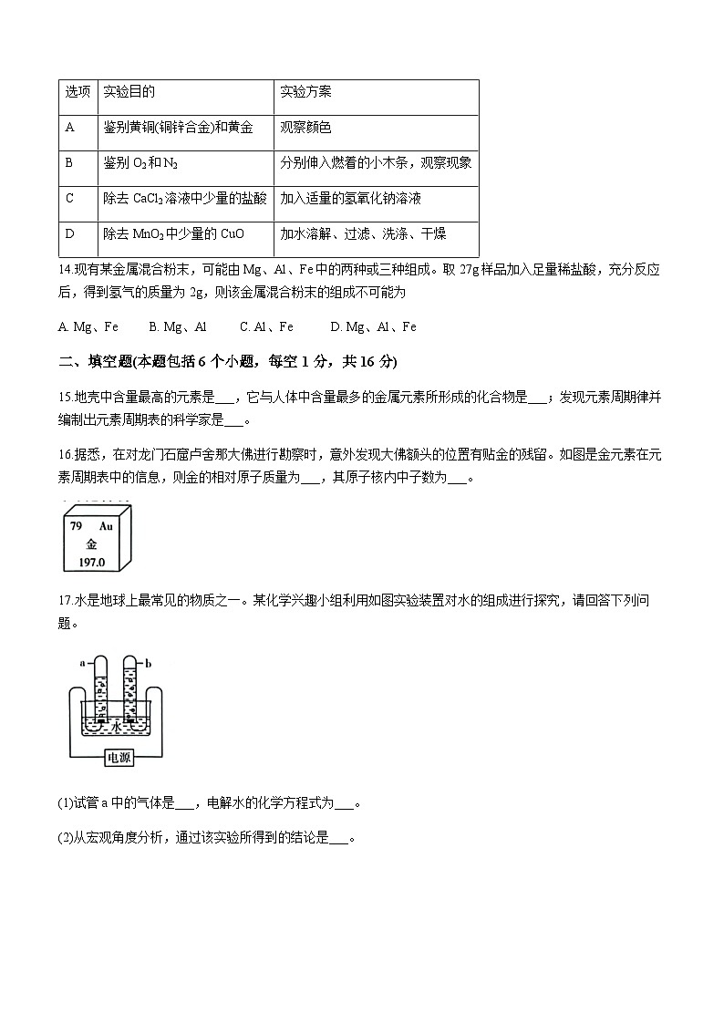 2023年河南省中考天一大联考（一模）化学试题第3页