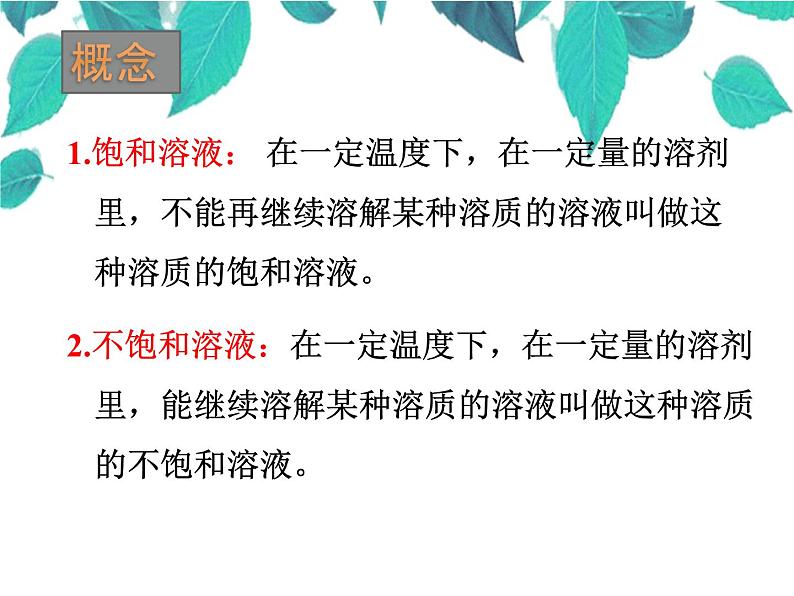 人教版化学九年级下册 第九单元溶液课题2溶解度-课件06