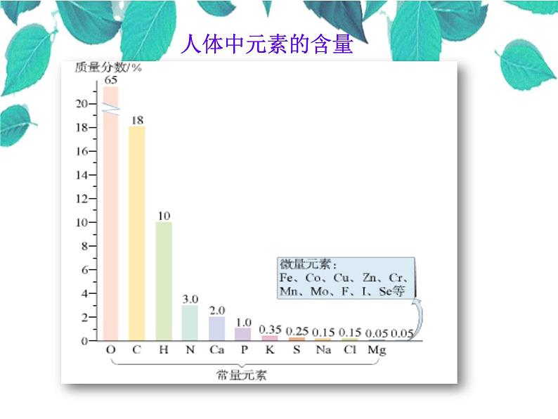 人教版化学九年级下册 第十二单元化学与生活课题2化学元素与人体健康-课件第4页