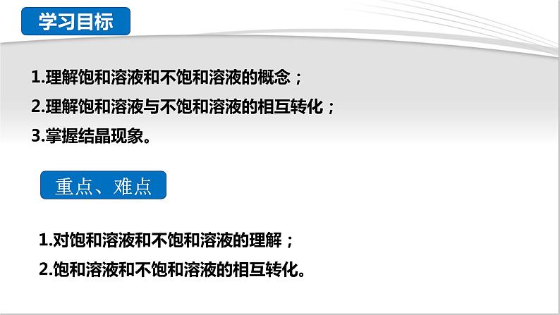 粤教版初中化学九年级下册7.2 《物质溶解的量》（第1课时）课件第2页