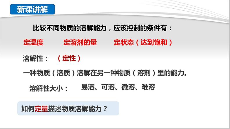 粤教版初中化学九年级下册7.2   《 物质溶解的量》（第2课时）课件第6页