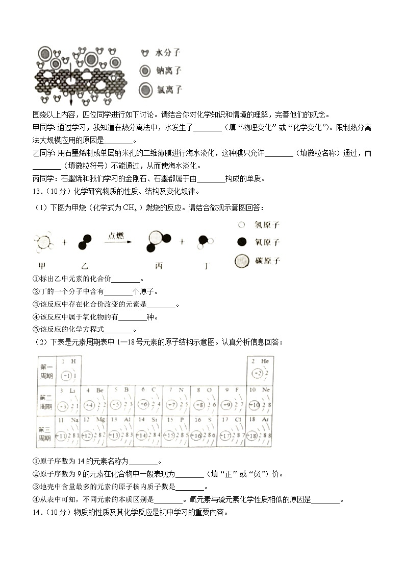 辽宁省葫芦岛市连山区第六初级中学2023-2024学年九年级上学期期中化学试题03