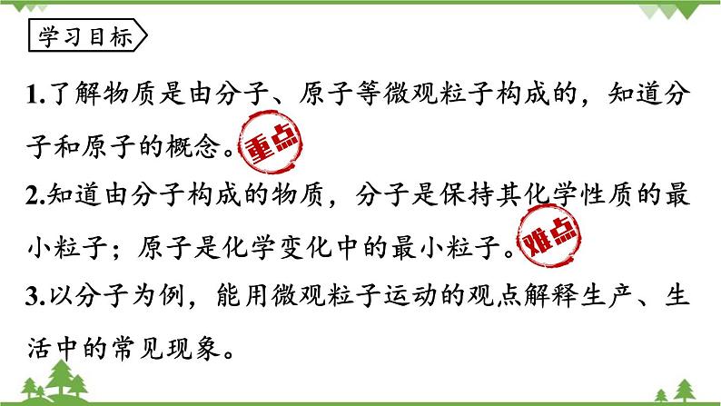 人教版化学九年级上册 第三单元 课题1 分子和原子课件第2页