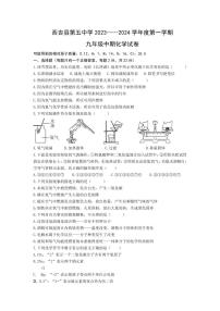 宁夏固原市西吉县第五中学2023-2024学年九年级上学期中考试化学试题