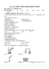 广东省东莞市东华初级中学2023-2024学年九年级上学期期中化学试卷(无答案)