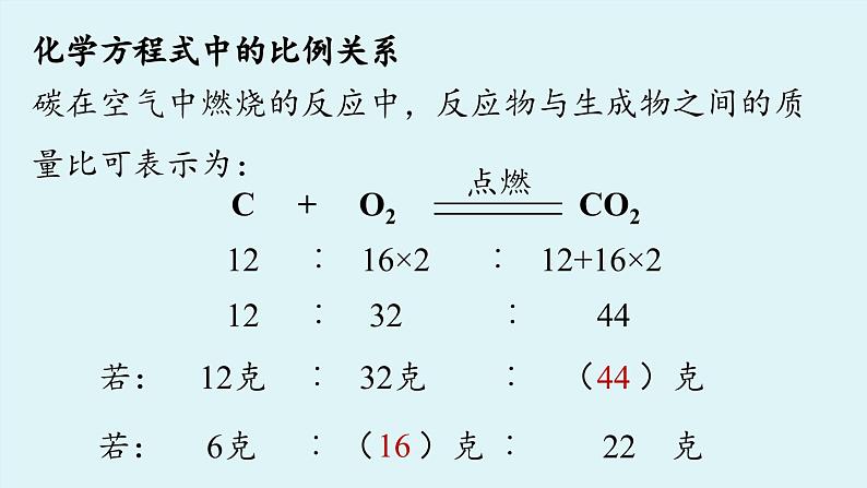 鲁教版九年级化学上册课件 第五单元 第三节 化学反应中的有关计算（第一课时）06