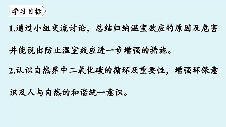 鲁教版九年级化学上册课件 第六单元 第三节 大自然中的二氧化碳（第一课时）第2页