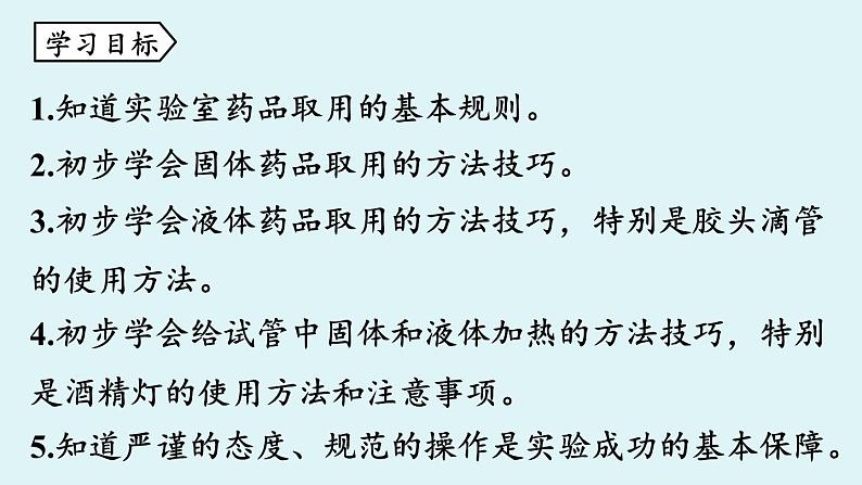 鲁教版九年级化学上册课件 第一单元 到实验室去 第二课时02