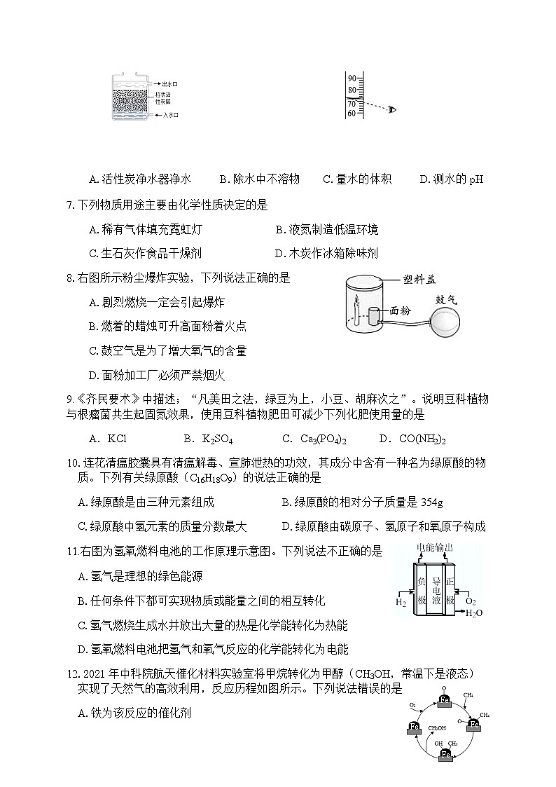 2022年江苏省盐城市滨海县中考二模化学试卷02