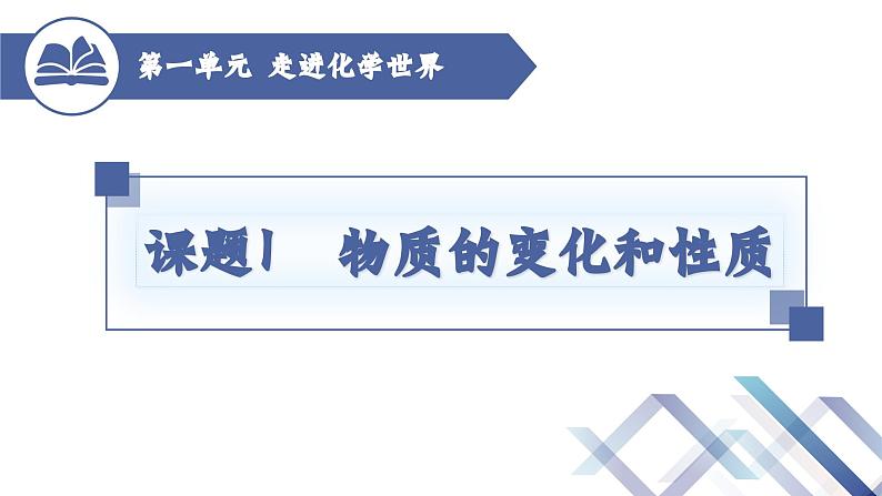 人教版化学九年级上册 第1单元 课题1 物质的变化和性质（第1课时）课件PPT01