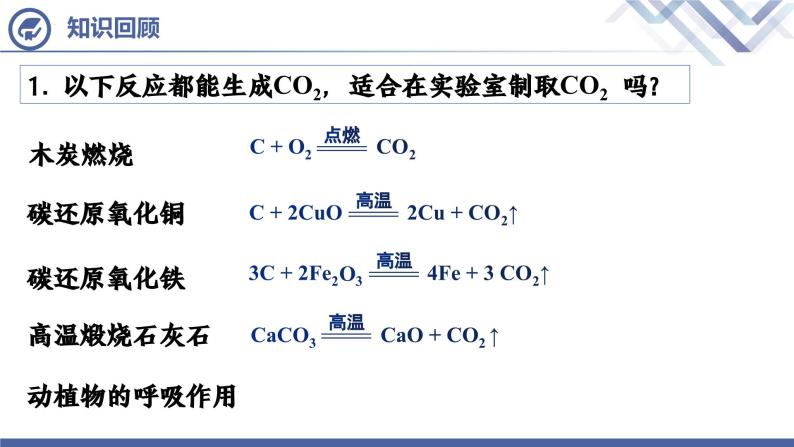 人教版化学九年级上册 第6单元  课题2 二氧化碳制取的研究（第1课时）课件PPT03