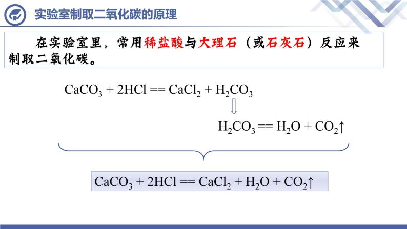人教版化学九年级上册 第6单元  课题2 二氧化碳制取的研究（第1课时）课件PPT07