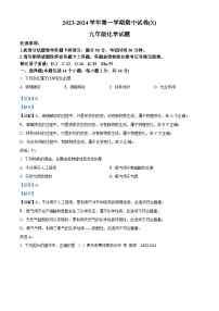 河南省周口市郸城县实验中学2023-2024学年九年级上学期期中化学试题（解析版）