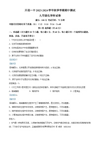 云南省红河州开远市第一中学校2023-2024学年九年级上学期期中化学试题（解析版）