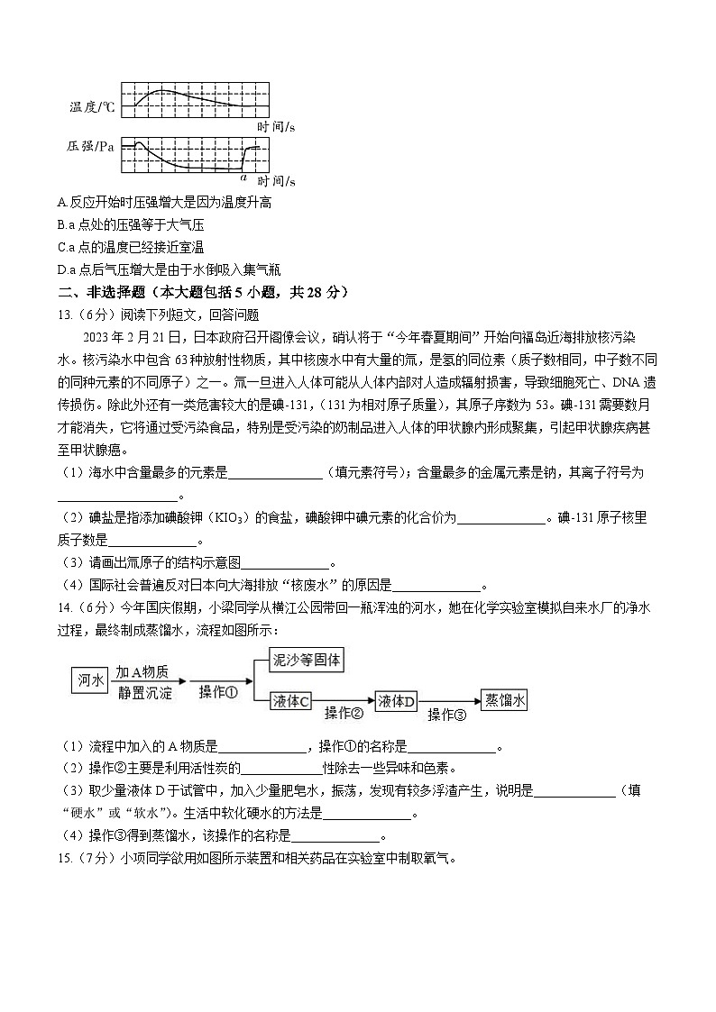 安徽省黄山市休宁县2023-2024学年九年级上学期期中化学试题03