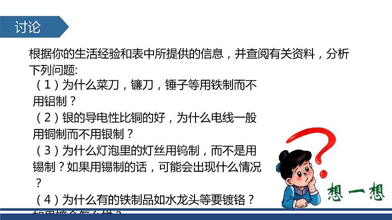 【基于核心素养的教学】课题1 《金属材料》课件PPT+教学设计+分层作业07