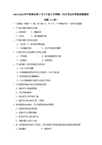 2023-2024学年海南省海口市九年级上学期第一次月考化学质量检测模拟试题（A卷）（含答案）