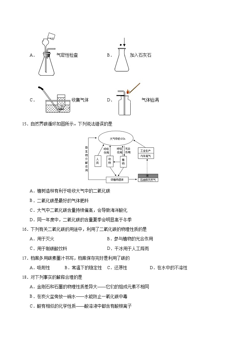 第六单元 碳和碳的氧化物（单元训练）-【高效课堂】2023-2024学年九年级化学上册同步优质课件+分层训练（人教版）03