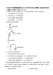 广东省广州市翠园教育集团2023-2024学年九年级上学期第一次质检化学试卷