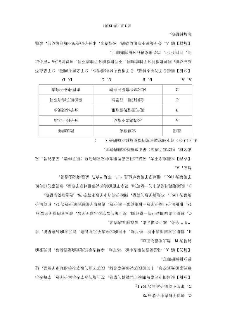 2021-2022 学年广东省深圳市九年级（上）期末化学参考答案第3页