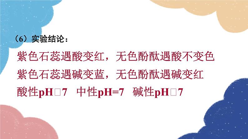 鲁教版化学九年级下册 第七单元 到实验室去 探究酸和碱的化学性质课件第7页