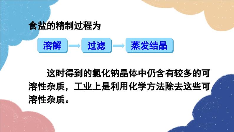 鲁教版化学九年级下册 第八单元 第二节 海水“晒盐”课件04