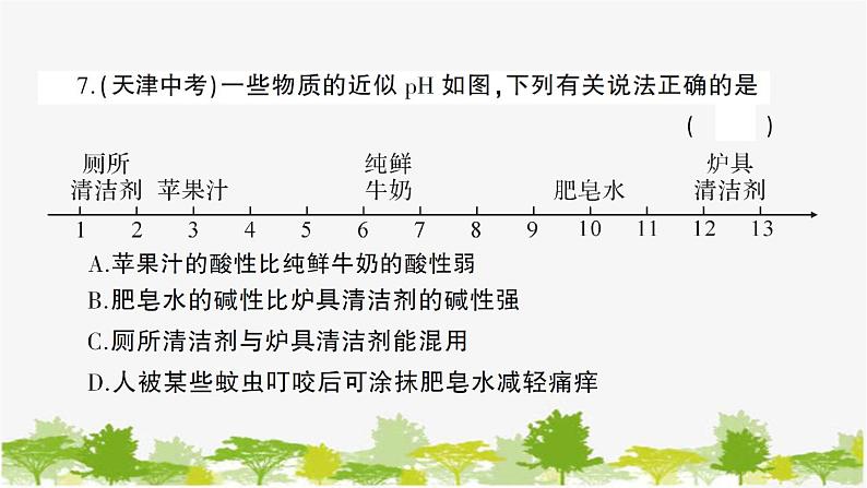 鲁教版化学九年级下册 期中综合检测卷课件第8页