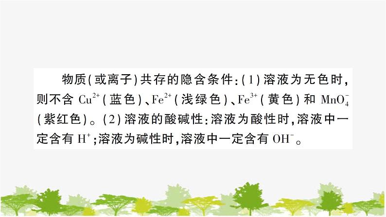 鲁教版化学九年级下册 专题三 物质的共存与鉴别课件第4页