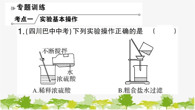 鲁教版化学九年级下册 专题五 实验与探究课件第6页