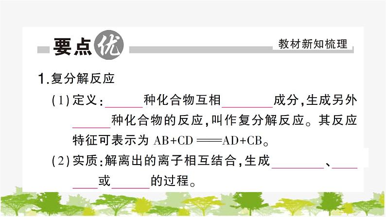 第2课时 盐的化学性质及复分解反应的实质第2页