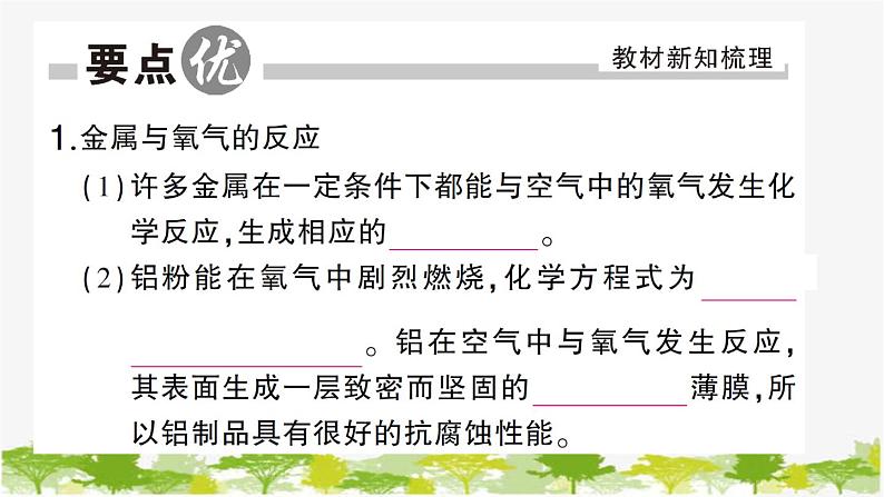 鲁教版化学九年级下册 第九单元 金属习题课件02