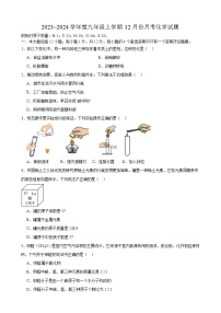 安徽省合肥市肥西县小庙中学2023~2024学年九年级上学期12月份月考化学试题