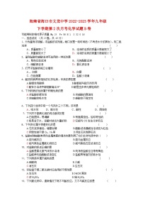 海南省海口市义龙中学2022-2023学年九年级下学期第2次月考化学试题B卷