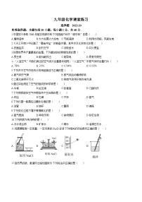 江苏省扬州市高邮市城北中学2023-2024学年九年级上学期10月月考化学试题（含答案）