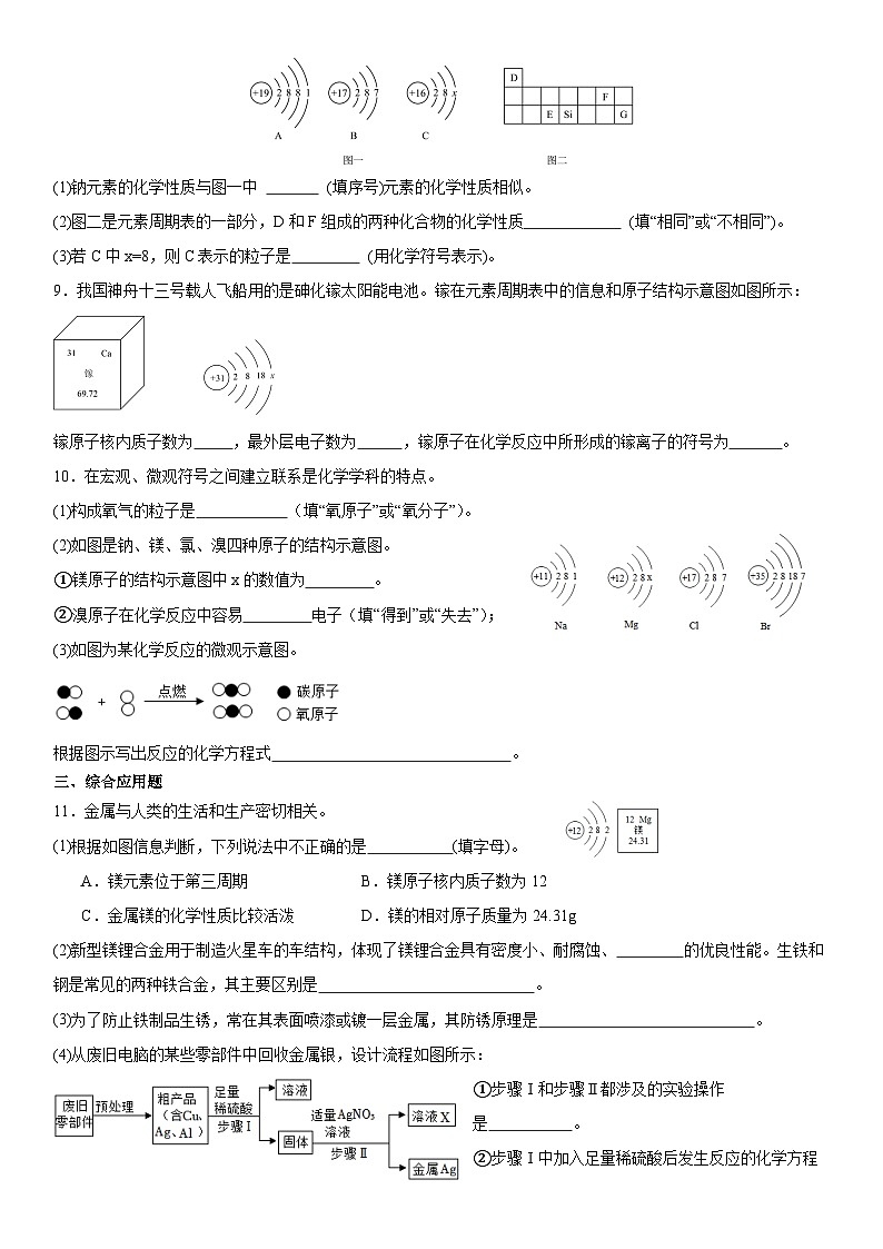 2023-2024学年秋期九年级化学期末复习专题--专题6.原子结构示意图第2页