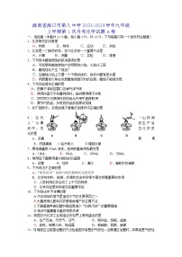 海南省海口市第八中学2023-2024学年九年级上学期第1次月考化学试题A卷