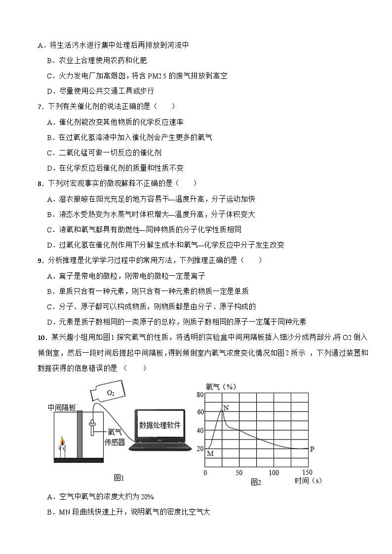 吉林省白城市通榆县第九中学、育才学校联考2023-2024学年九年级上学期期中化学试卷02