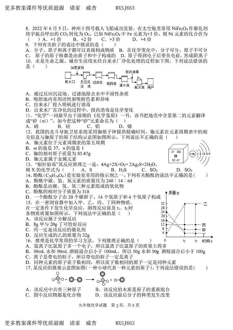 （教研室提供）山东省临沂市罗庄区2023-2024学年九年级上学期期中考试化学试题第2页