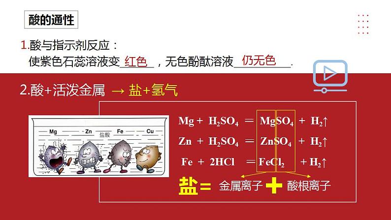 7.2.2 常见的酸和碱（第2课时 酸的通性）第5页