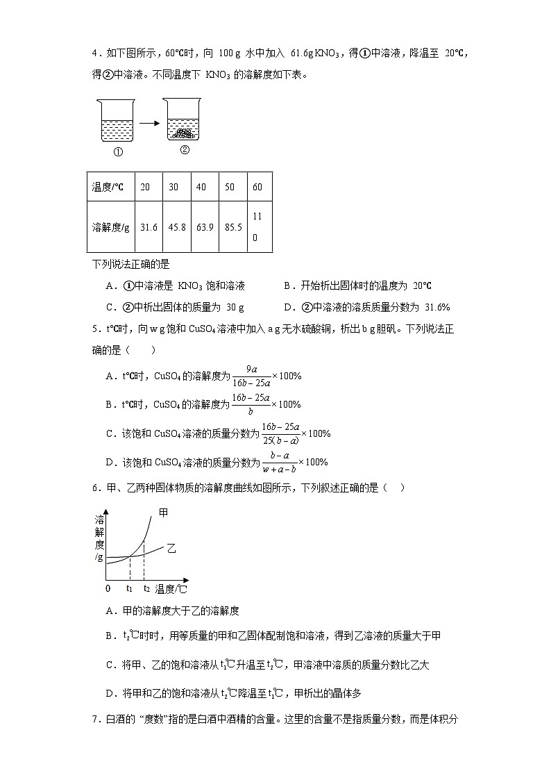 7.3溶液稀释的表示同步练习 科粤版（2012）化学九年级下册第2页