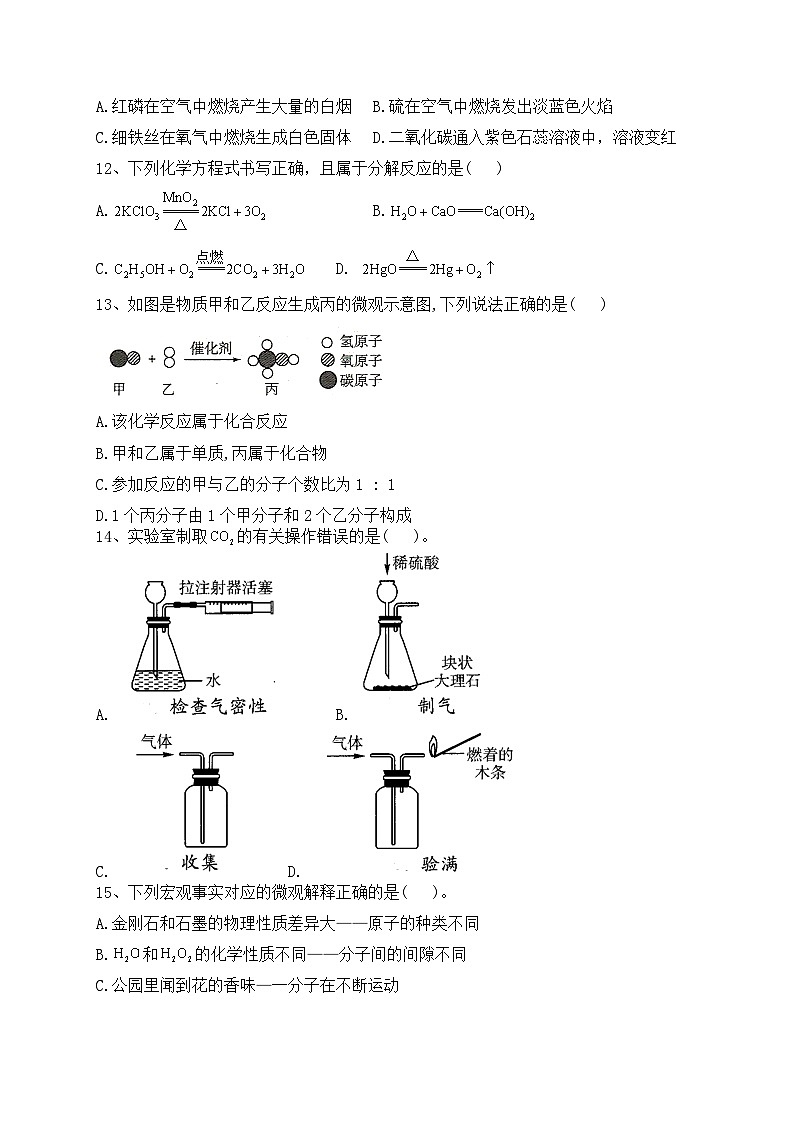 四川省巴中中学2023-2024学年九年级上学期12月学情化学问卷第3页